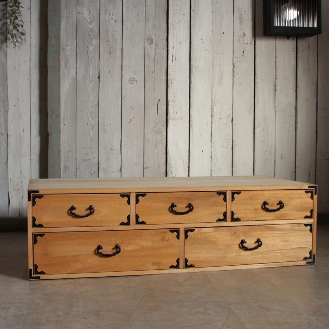 桐タンス　引き出し5杯　着物箪笥　タンス　収納　古家具　古民家　時代家具