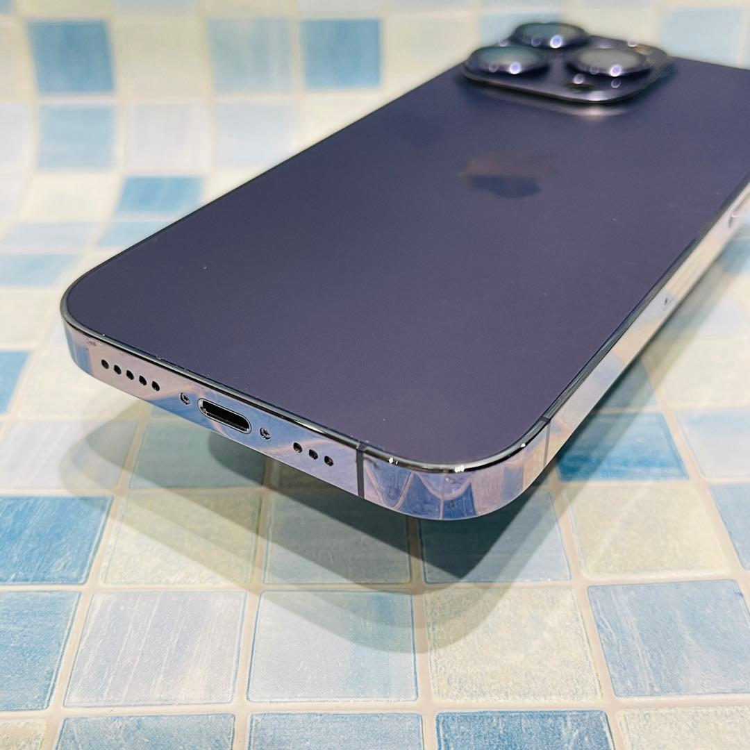 SIMフリー iPhone14Pro 128GB ディープパープル 電池良好