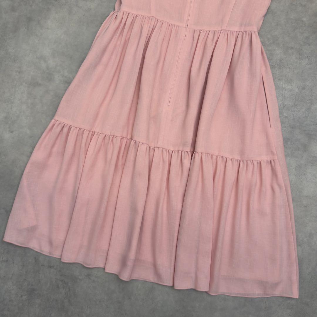 取引中 【FOXEY NEWYORK】ノースリーブワンピース ペールピンク 40