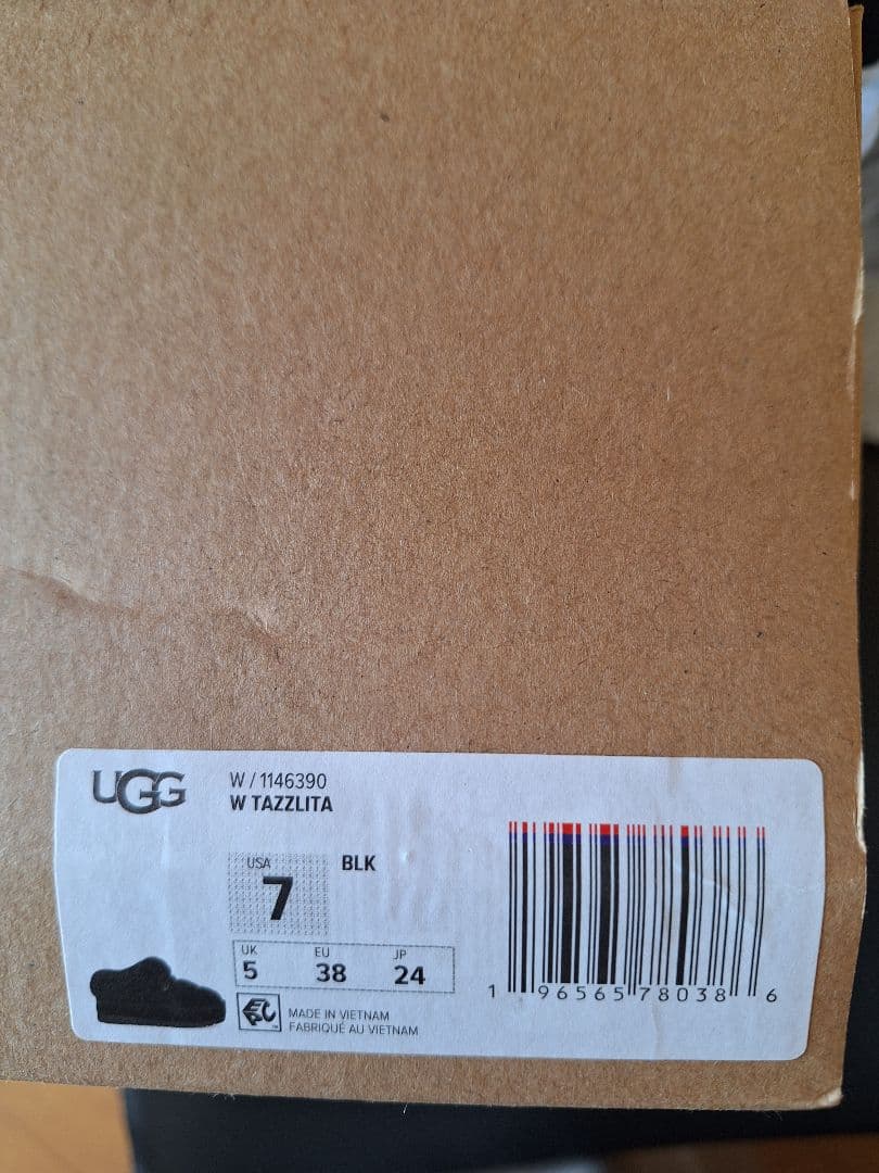 UGG ブラック tazzlita 厚底ムートン24cm