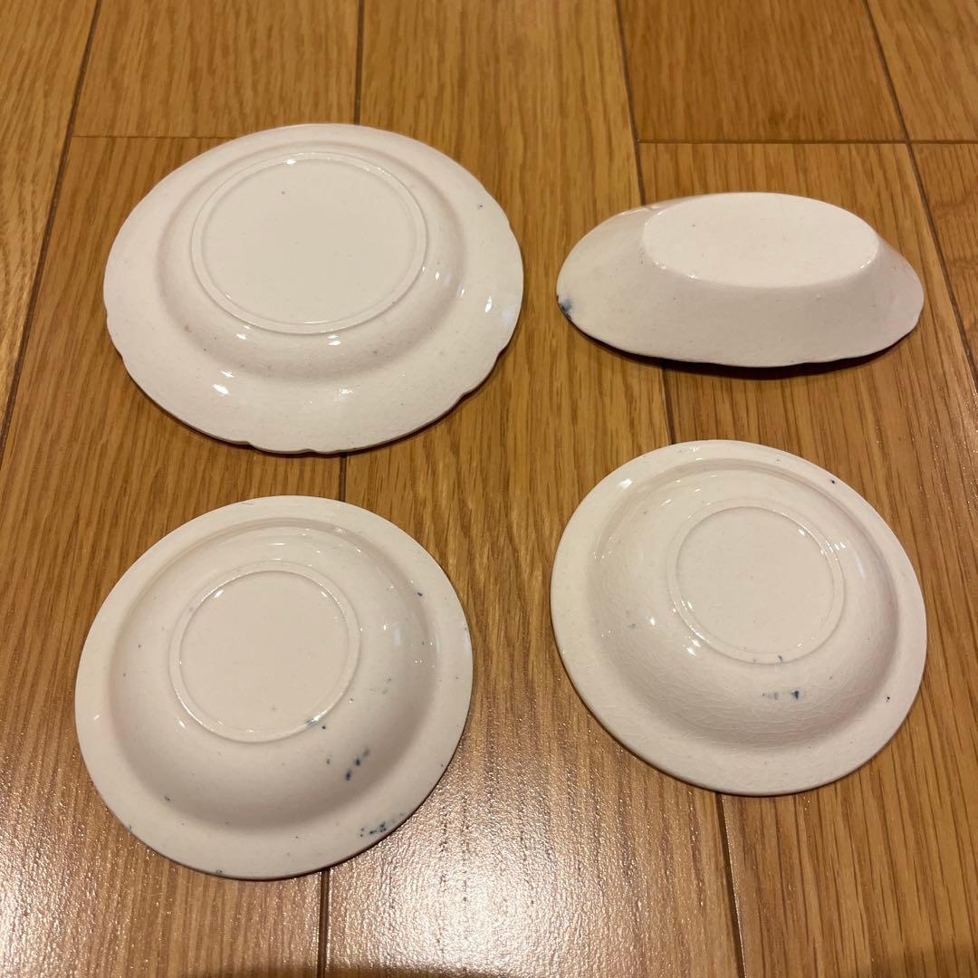 フランス　アンティーク　リネット　4枚セット