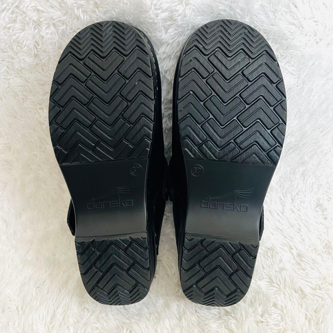 【美品】dansko Ingrid オイルドレザー ブラック 37サイズ