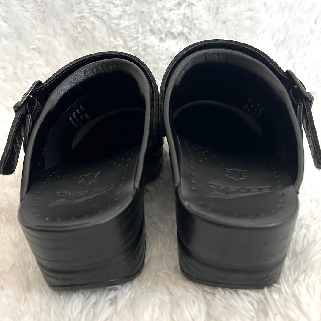 【美品】dansko Ingrid オイルドレザー ブラック 37サイズ
