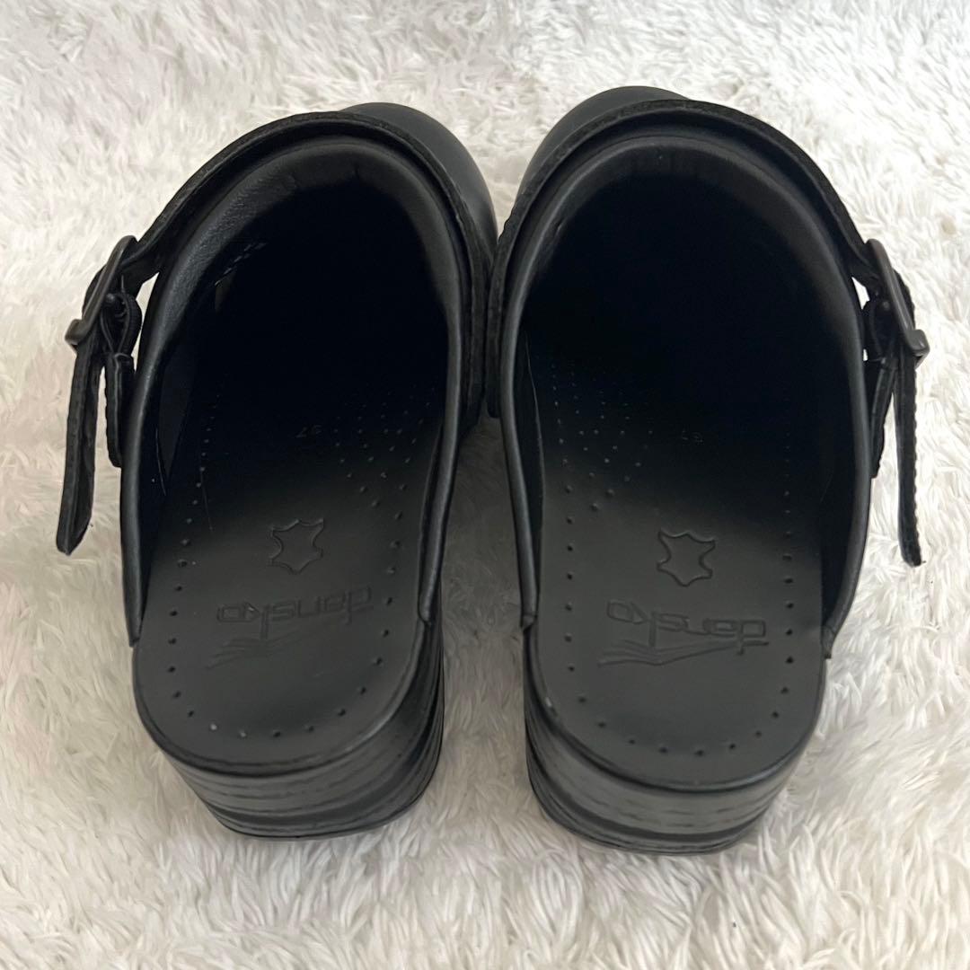 【美品】dansko Ingrid オイルドレザー ブラック 37サイズ