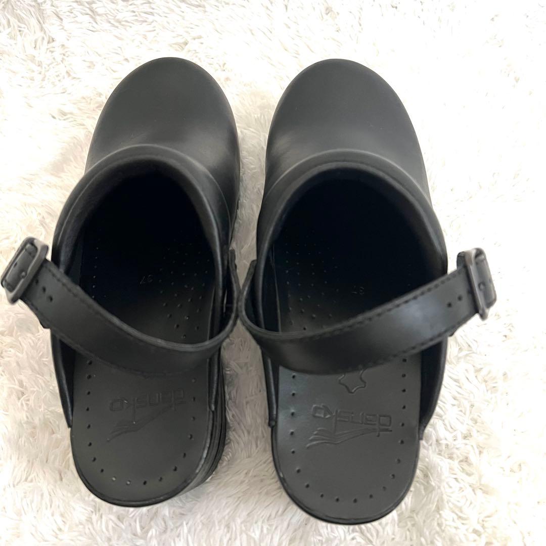 【美品】dansko Ingrid オイルドレザー ブラック 37サイズ