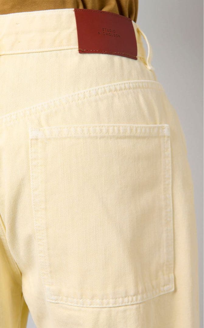 定価48400円STUDIO NICHOLSON ガーメントダイデニムパンツ　S