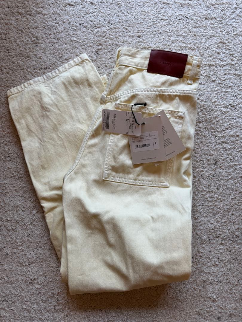 定価48400円STUDIO NICHOLSON ガーメントダイデニムパンツ　S