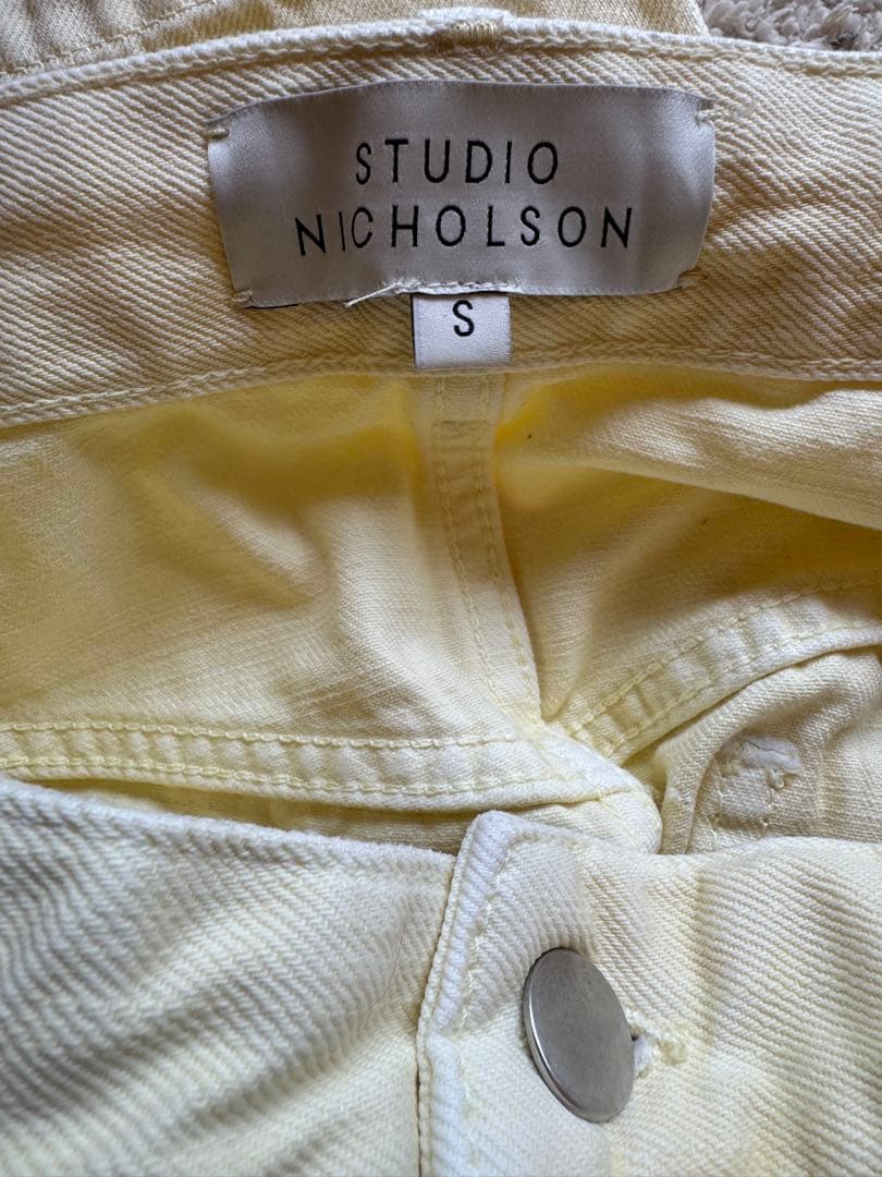 定価48400円STUDIO NICHOLSON ガーメントダイデニムパンツ　S