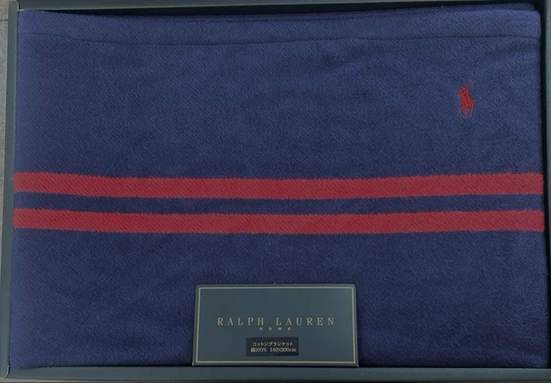 ラルフローレン★コットンブランケット140×200cm