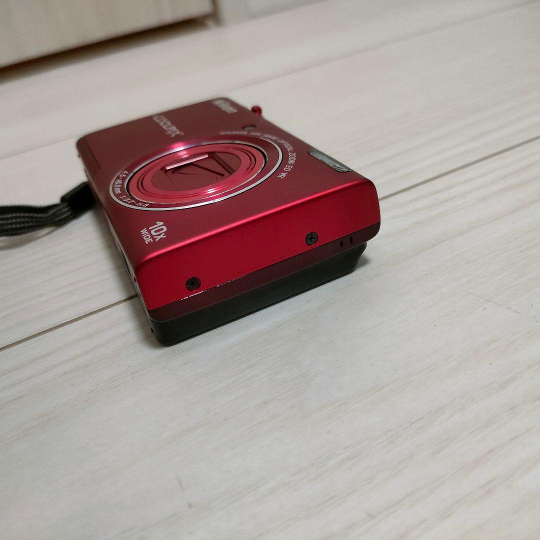 動作確認済Nikon COOLPIX S6200レッド コンパクトデジタルカメラ