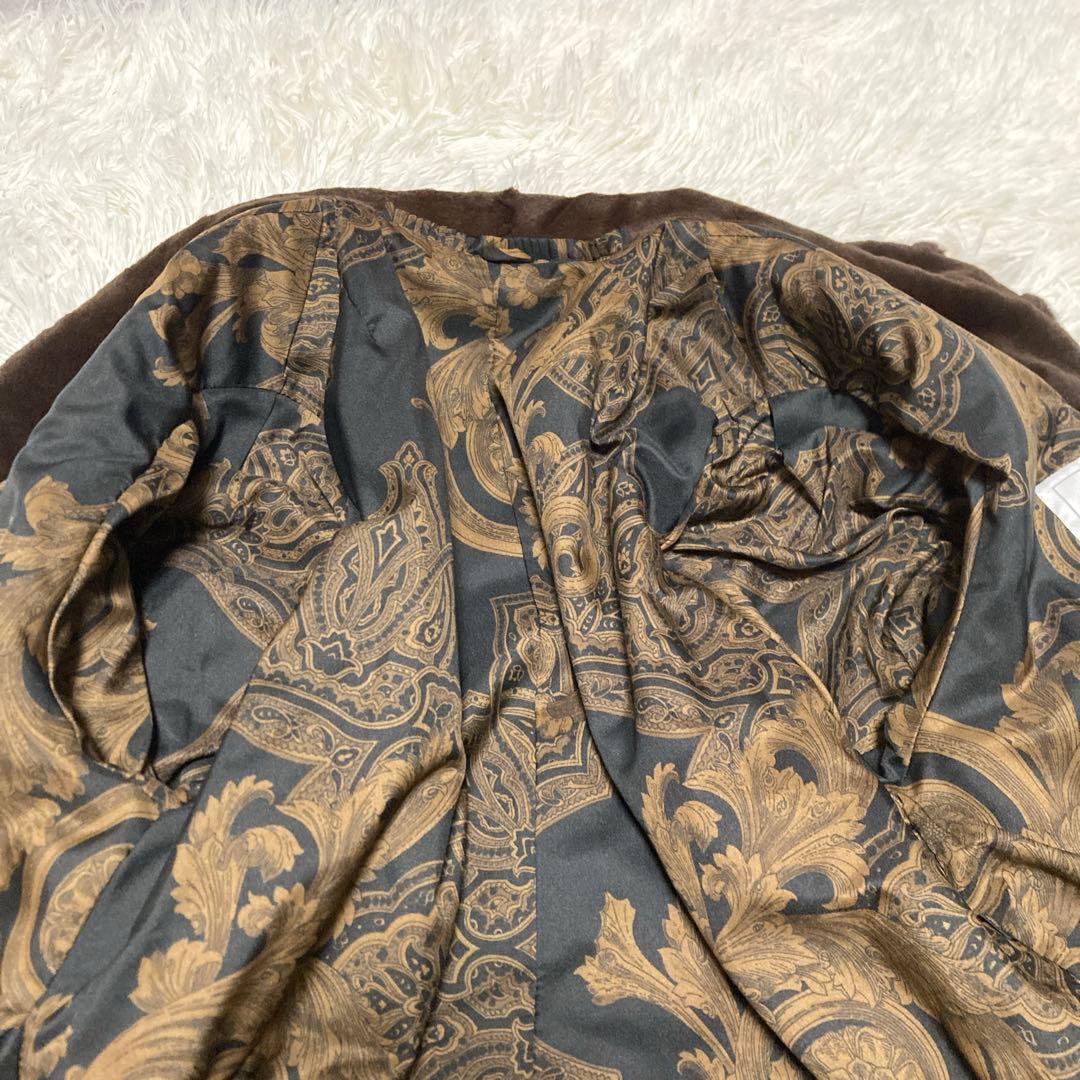 美品✨シェアードミンク　ファーロングコート　105cm ティアード　リアルファー