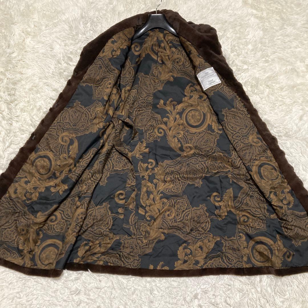 美品✨シェアードミンク　ファーロングコート　105cm ティアード　リアルファー