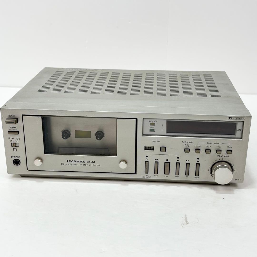 Technics RS-M02 ステレオカセットデッキ 再生確認済 現状品