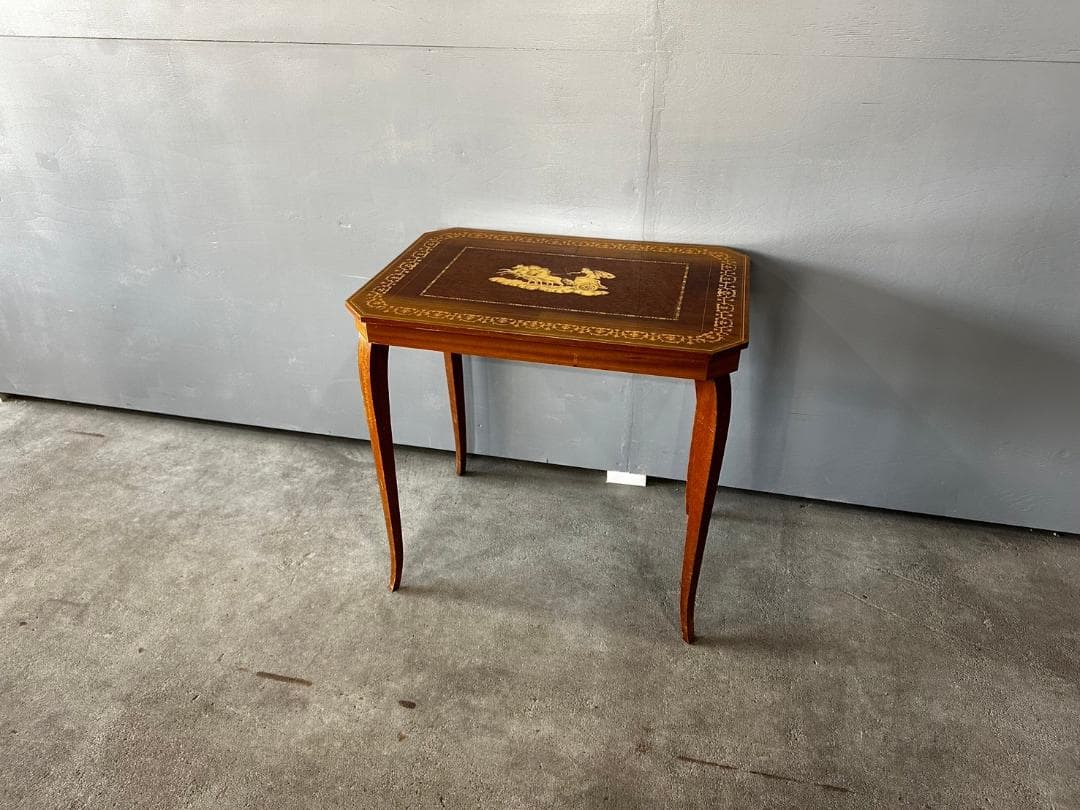 イタリア製 コンソールテーブル サイドテーブル ナイトテーブル テーブル 象嵌