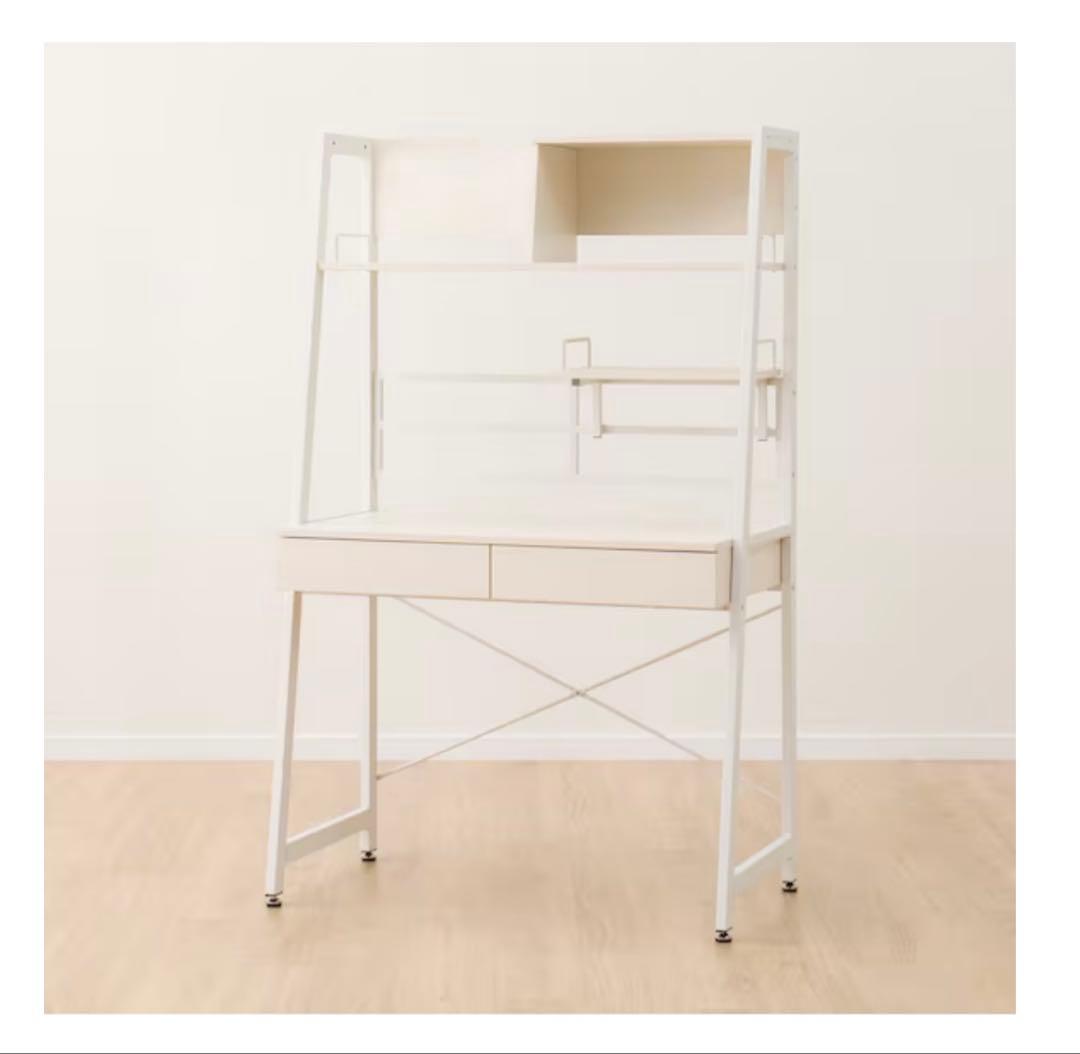 【らら】ニトリ 省スペースデスク(RB001 93 WW)