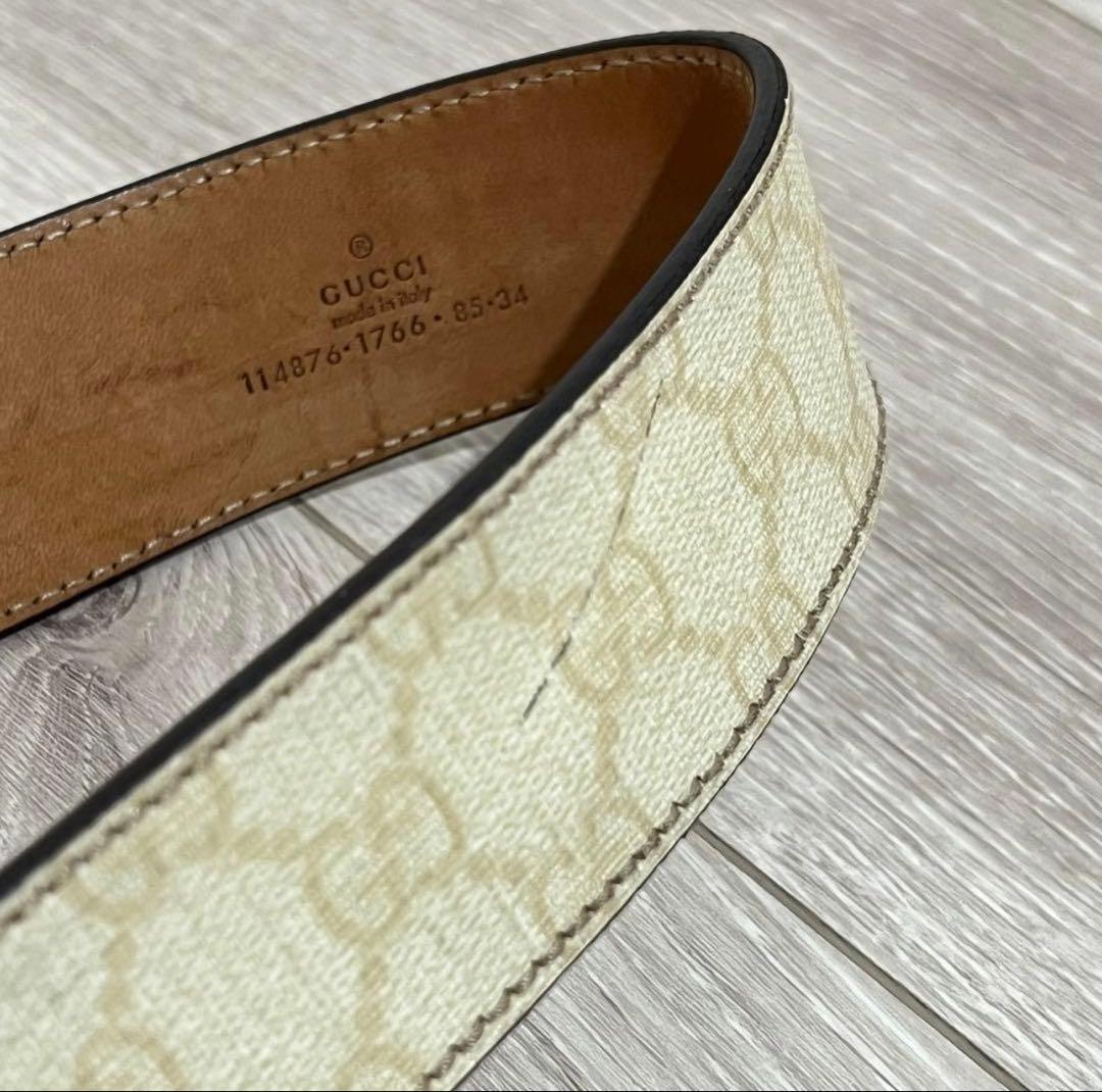 Gucci ベルト ダブルGロゴ ベージュ