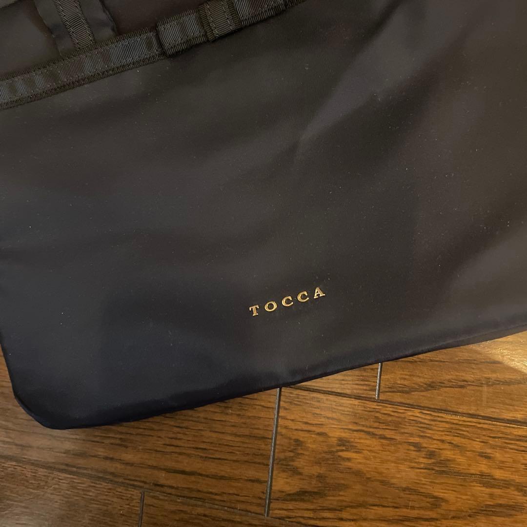 TOCCA トッカ ネイビー パソコンバッグ　リボンバッグ　PCケース