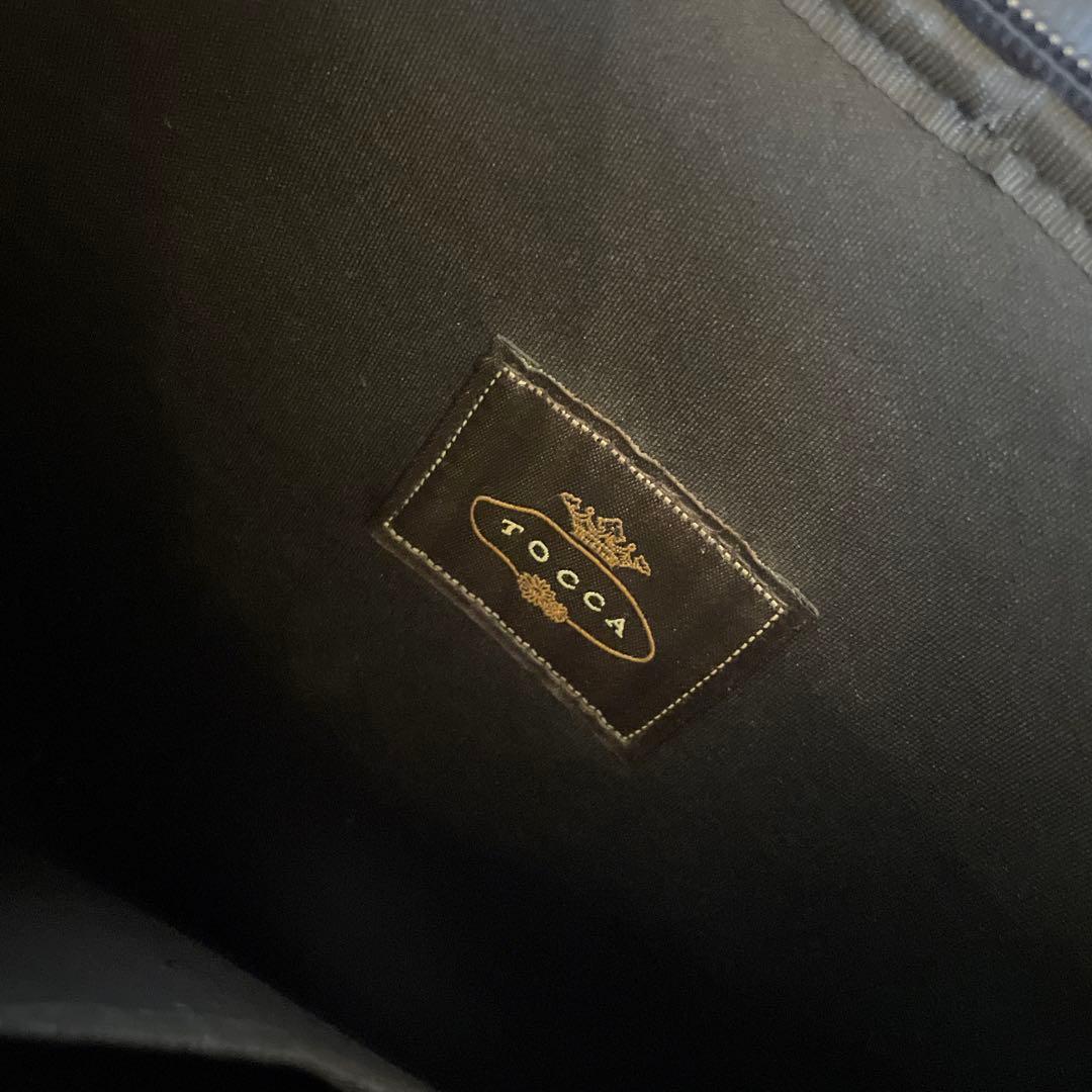 TOCCA トッカ ネイビー パソコンバッグ　リボンバッグ　PCケース