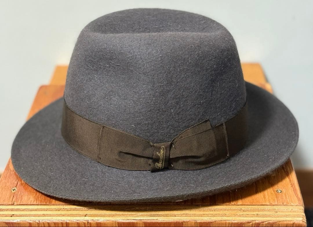 Borsalino トラベラー　58 ボルサリーノ フェルトハット　ベージュ