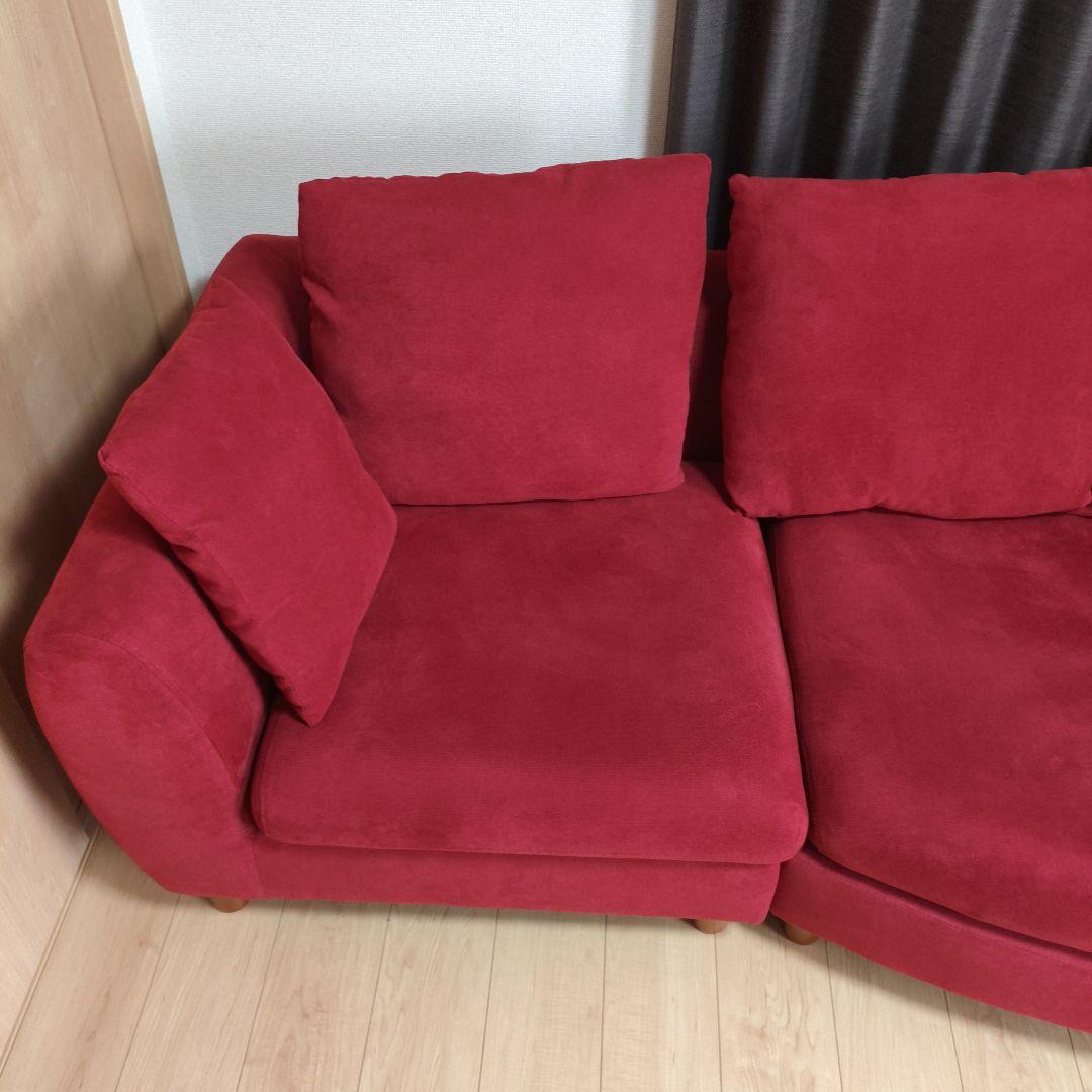 3人掛けソファー レイコージャパン6850 赤