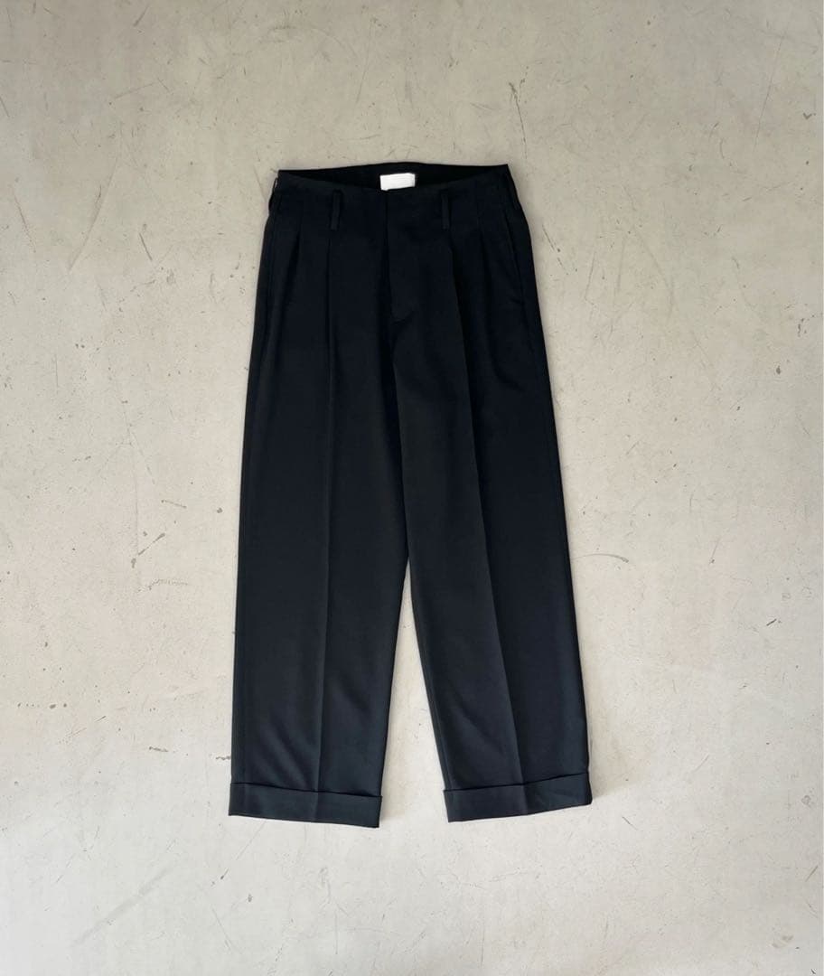 パンツ KAIKO Wide slacks \"BLACK\"