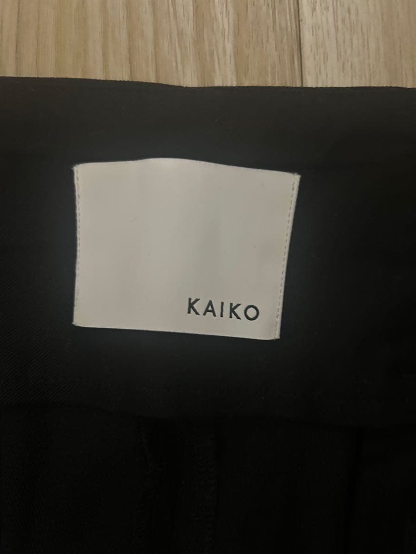 パンツ KAIKO Wide slacks \"BLACK\"