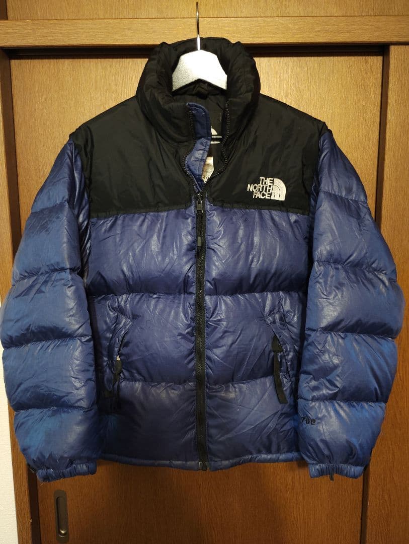 THE NORTH FACE ヌプシダウンジャケット ブルー・ブラックXSノース