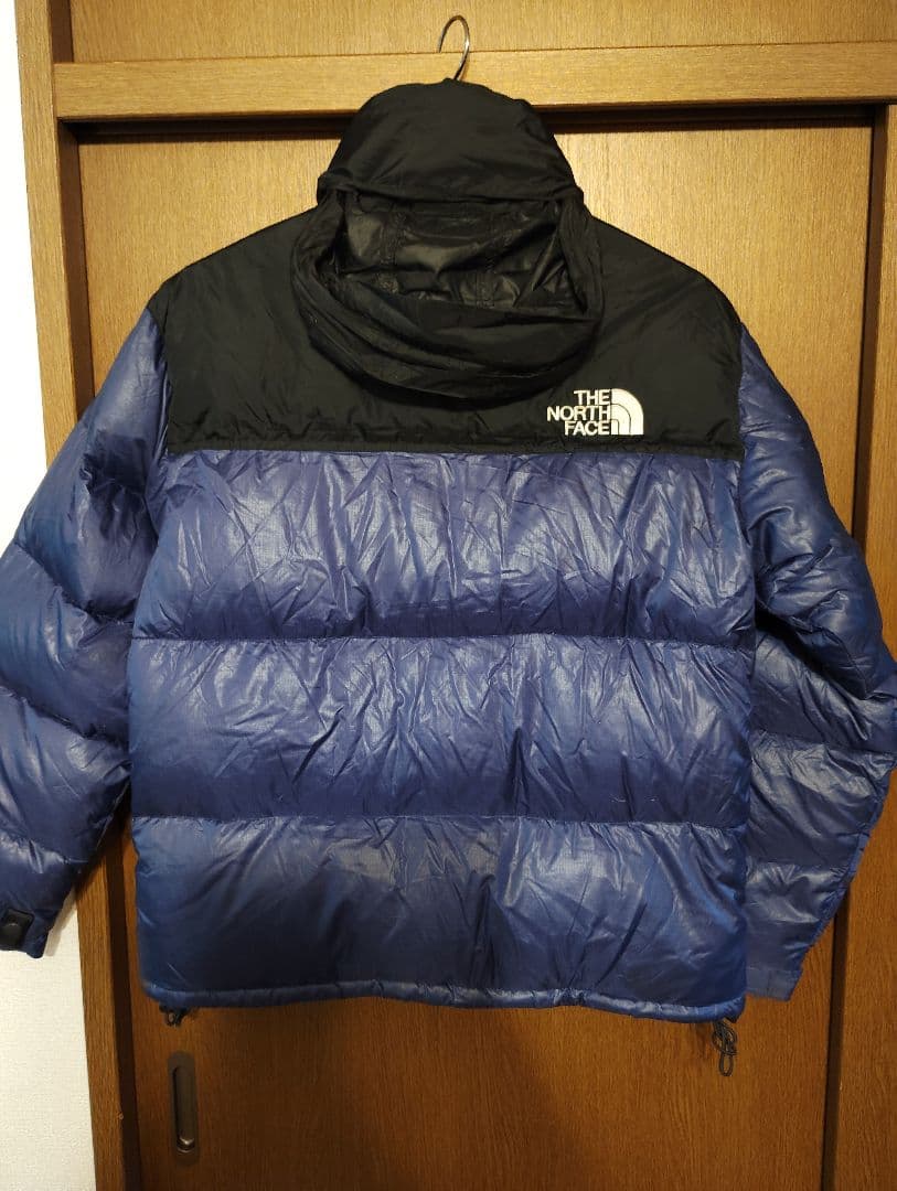 THE NORTH FACE ヌプシダウンジャケット ブルー・ブラックXSノース