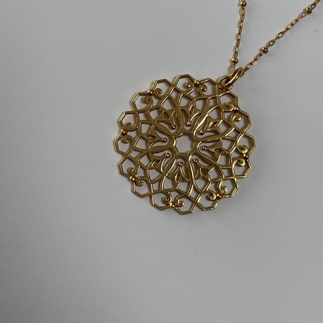 【値下中】Avaron K18 ゴールド ロングネックレス 地金 Rudymoa