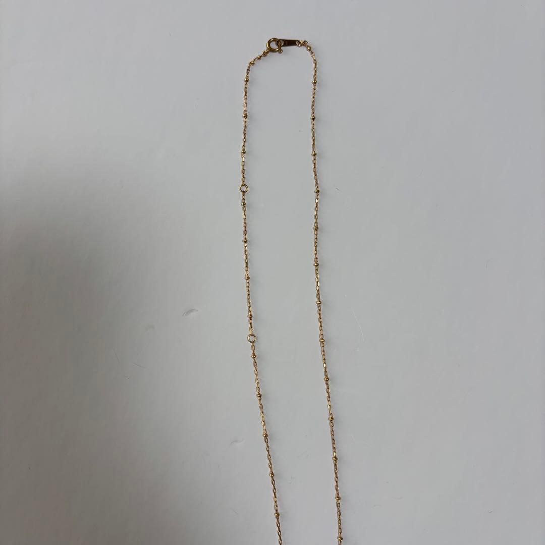 【値下中】Avaron K18 ゴールド ロングネックレス 地金 Rudymoa