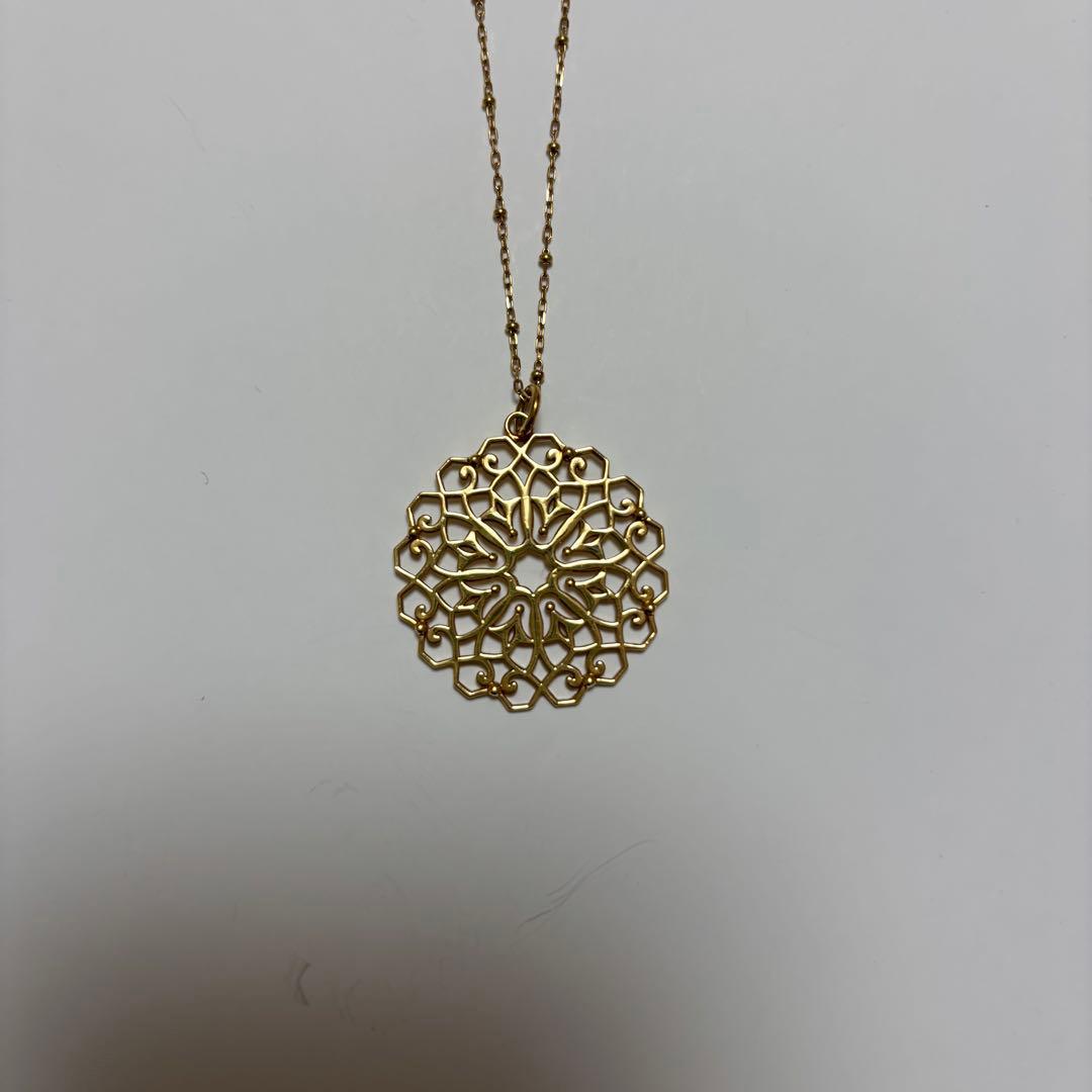 【値下中】Avaron K18 ゴールド ロングネックレス 地金 Rudymoa