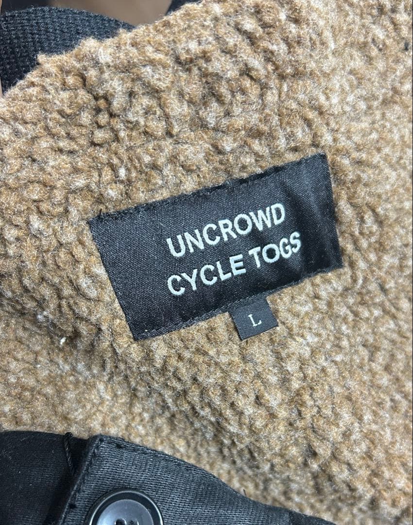 新品 UNCROWD アンクラウド デッキパンツ 黒 Lサイズ