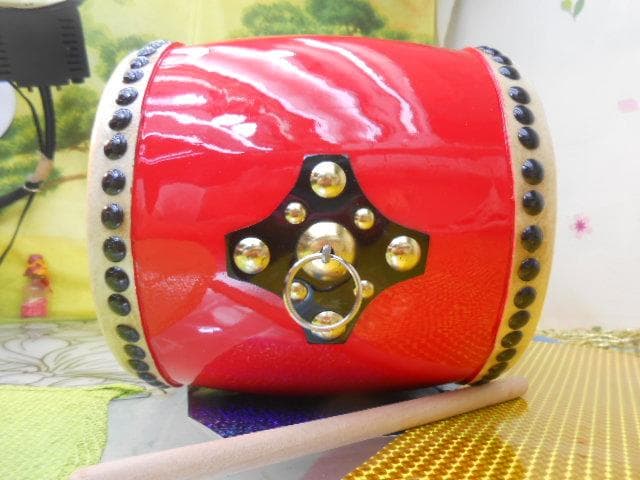 新品未使用(送料無料)小児向け11.000円エイサー大太鼓18cm 撥サージ付き