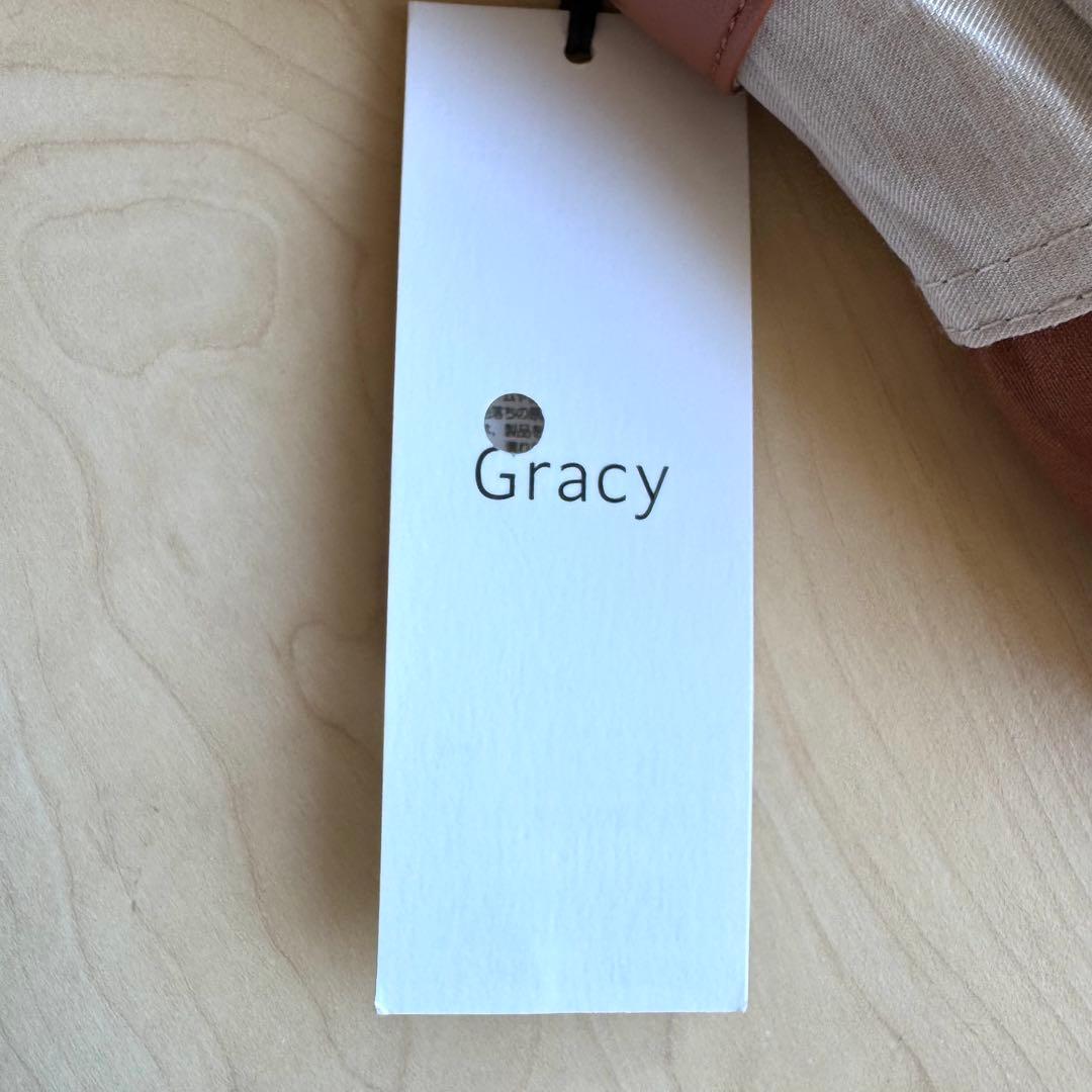 ★新品★GRACY　晴雨兼用パラソル　日傘　遮光　遮熱　バイカラー　ナチュラル