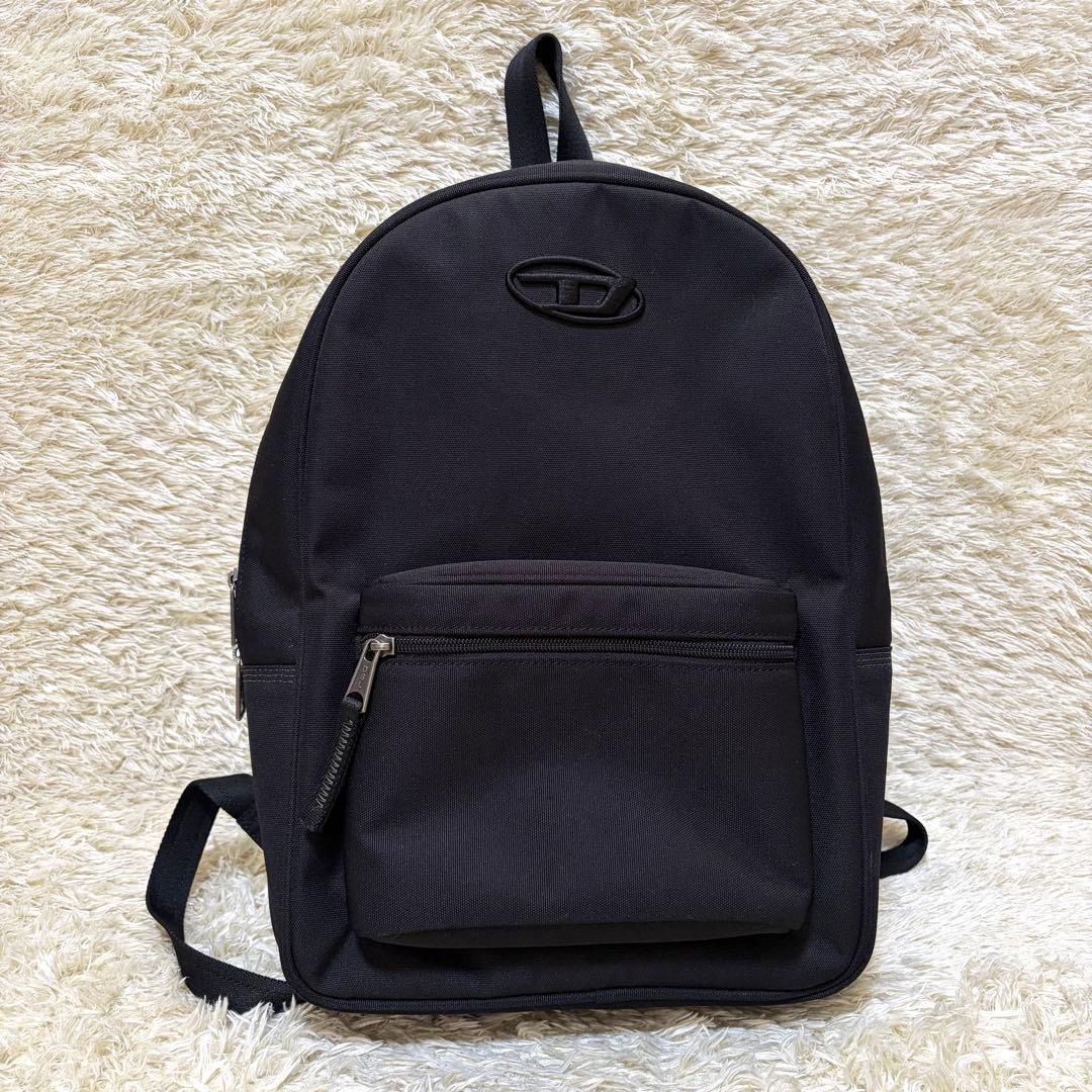 DIESEL リュック　ディーゼル　【美品】　Dロゴ　ブラック　バックパック