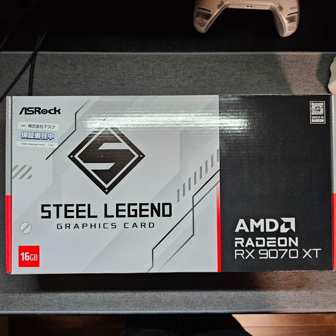 グラフィックボード・グラボ・ビデオカード ASRock RX9070XT Steel Legend