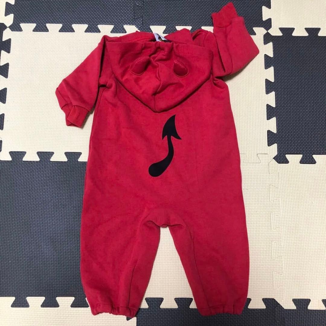 ヒステリックミニDEVILKINダンボールニット カバーオール70-80cm新品