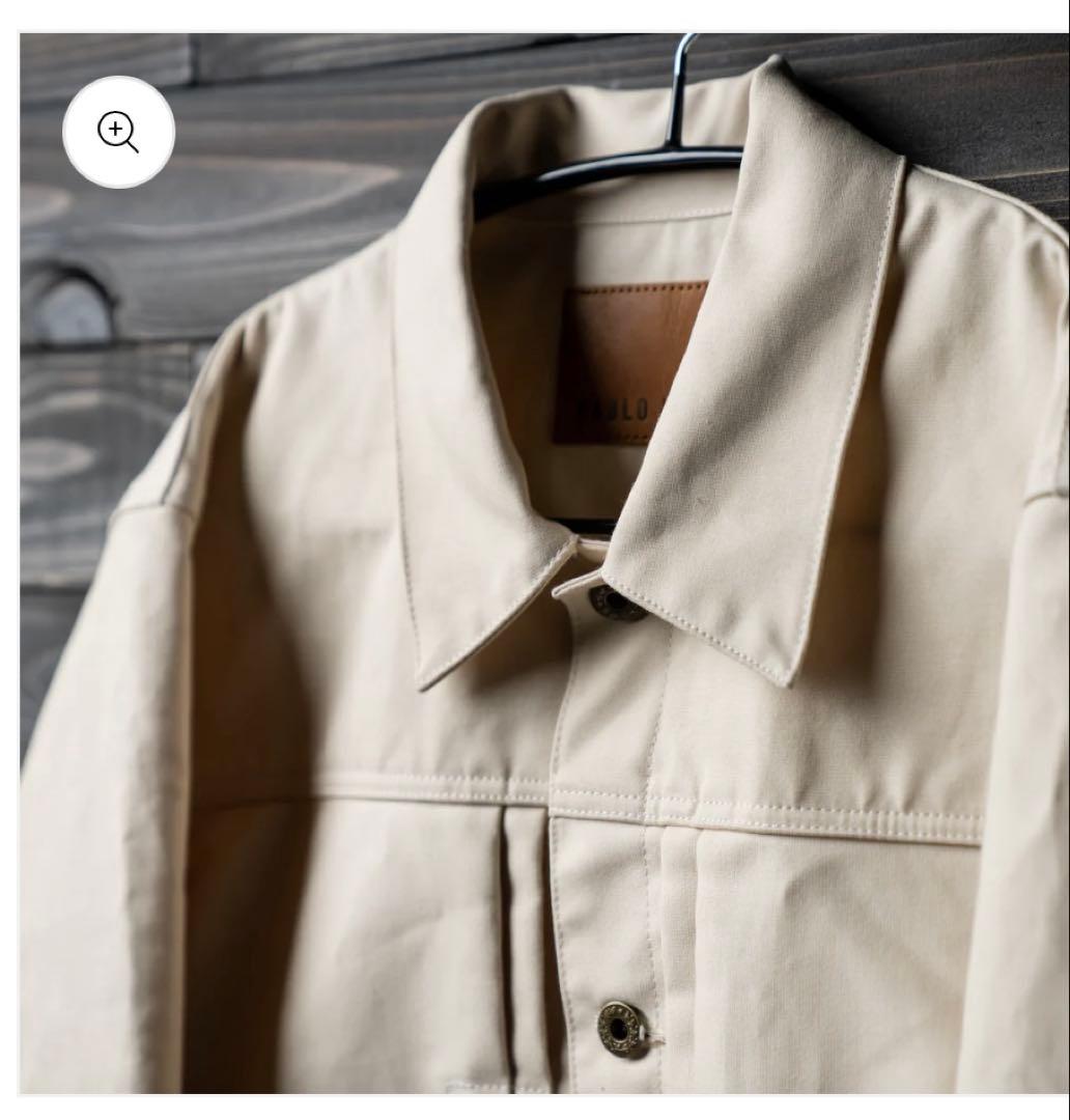 ジャケット・アウター PABLO VINCI Oiled Chino Trucker Jacket