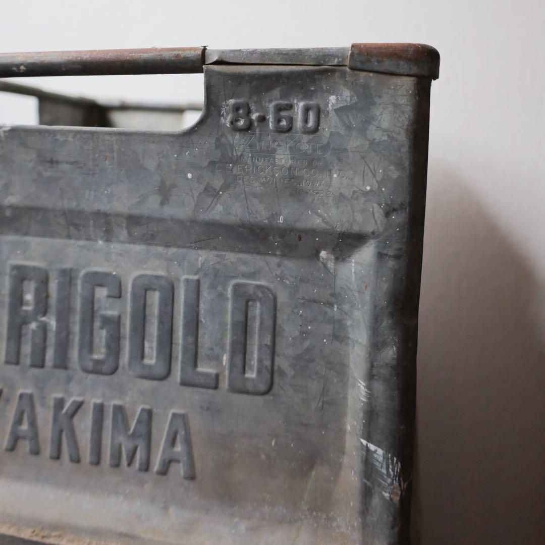 60s ミルククレート メタルボックス 運搬箱 ヴィンテージ アンティーク