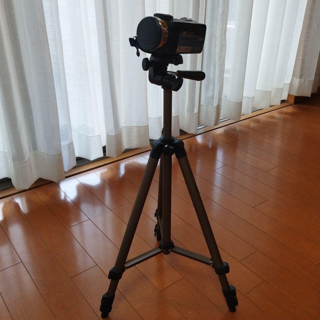 4K ハンディカメラ　ビデオカメラ　三脚　セット