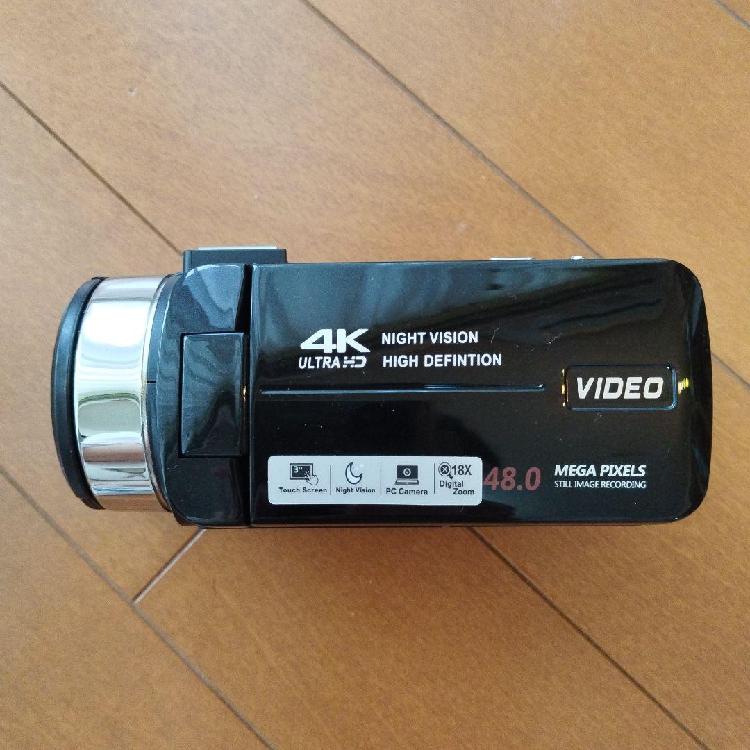 4K ハンディカメラ　ビデオカメラ　三脚　セット