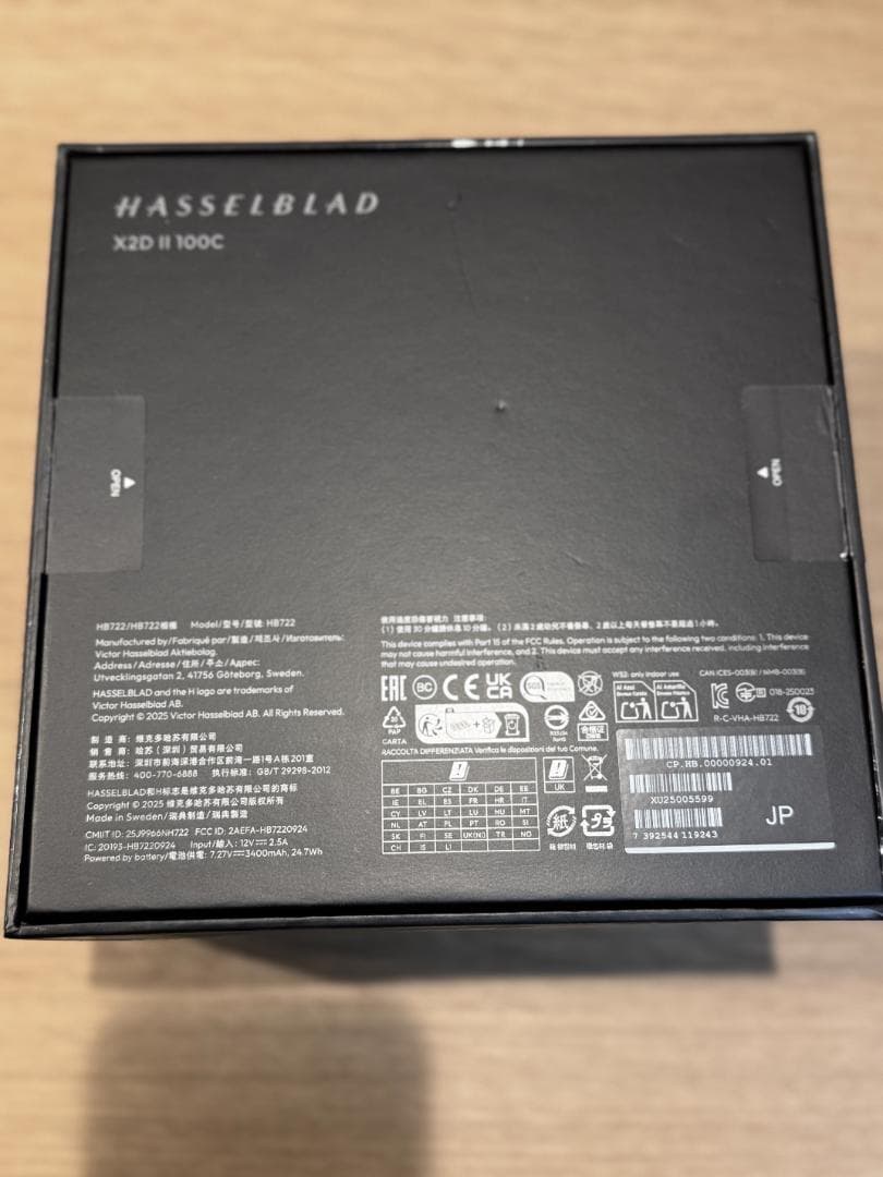 Hasselblad X2D II 100C【撮影枚数400枚程度】