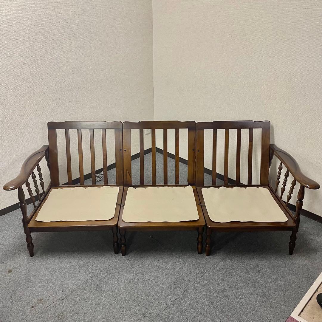 【良品】カリモクセパレートソファ 3人掛け トリプルソファ 3P WC60モデル