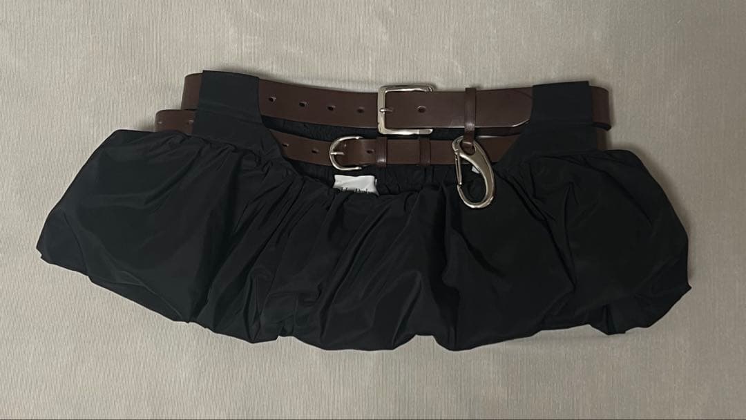 スカート litmus herpraha Balloon mini skirt belt