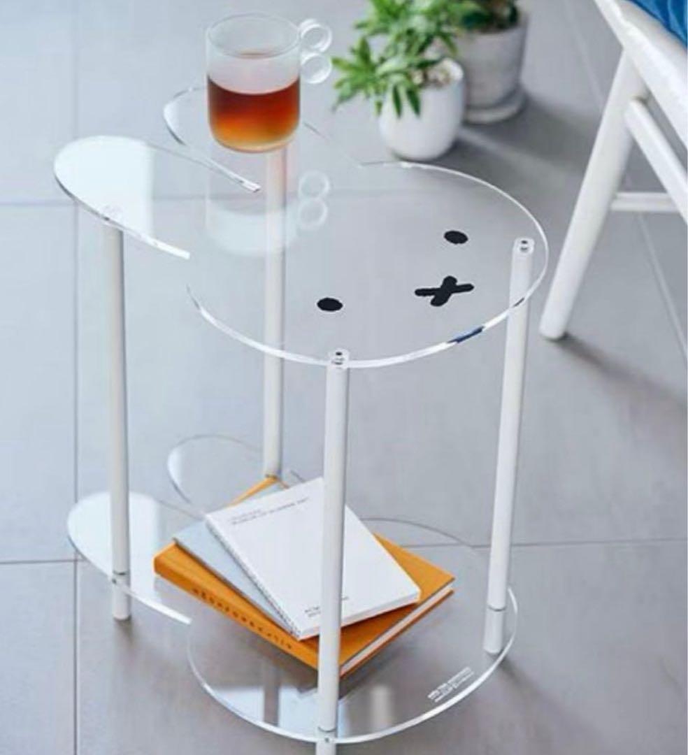 新品未開封　studio CLIP ミッフィー アクリルサイドテーブル