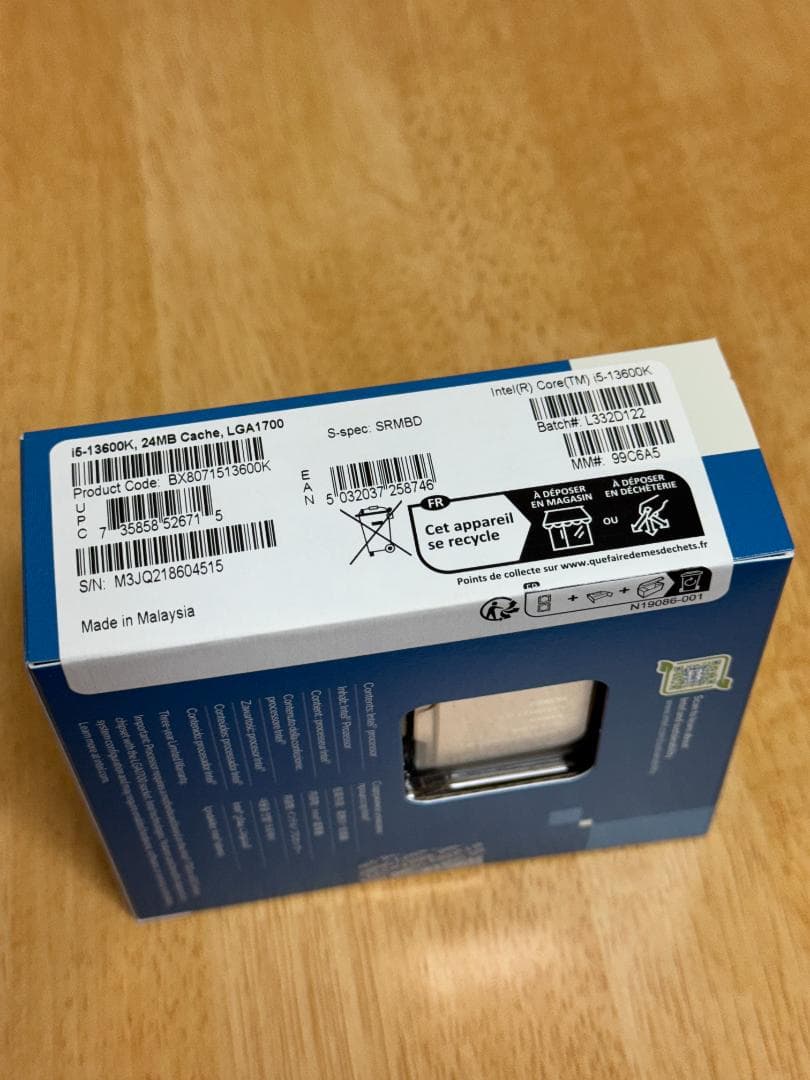 新品 インテル CPU 第13世代 Core i5-13600K BOX