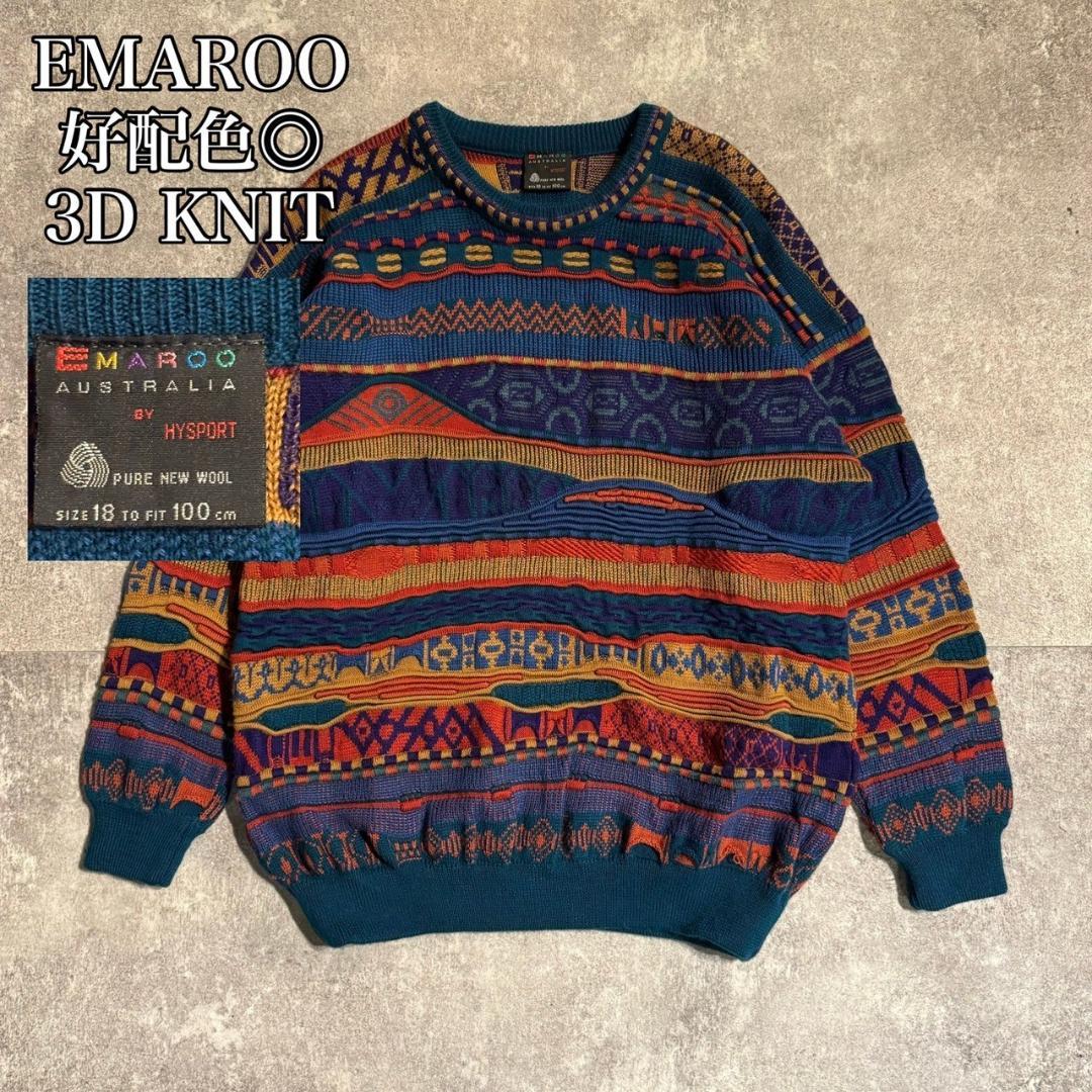 好配色◎ EMAROO AUSTRALIA 3D ニット DM1022