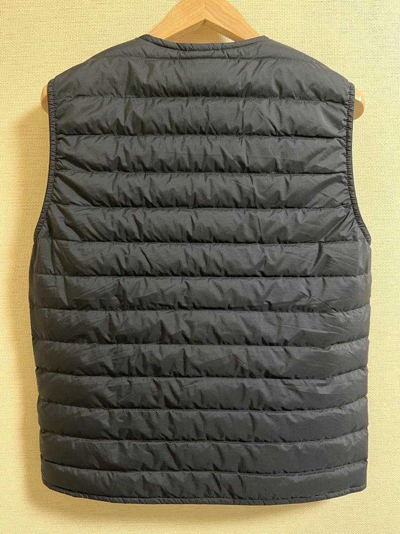 モンベル mont-bell ブラック ダウンベスト Lサイズ メンズ
