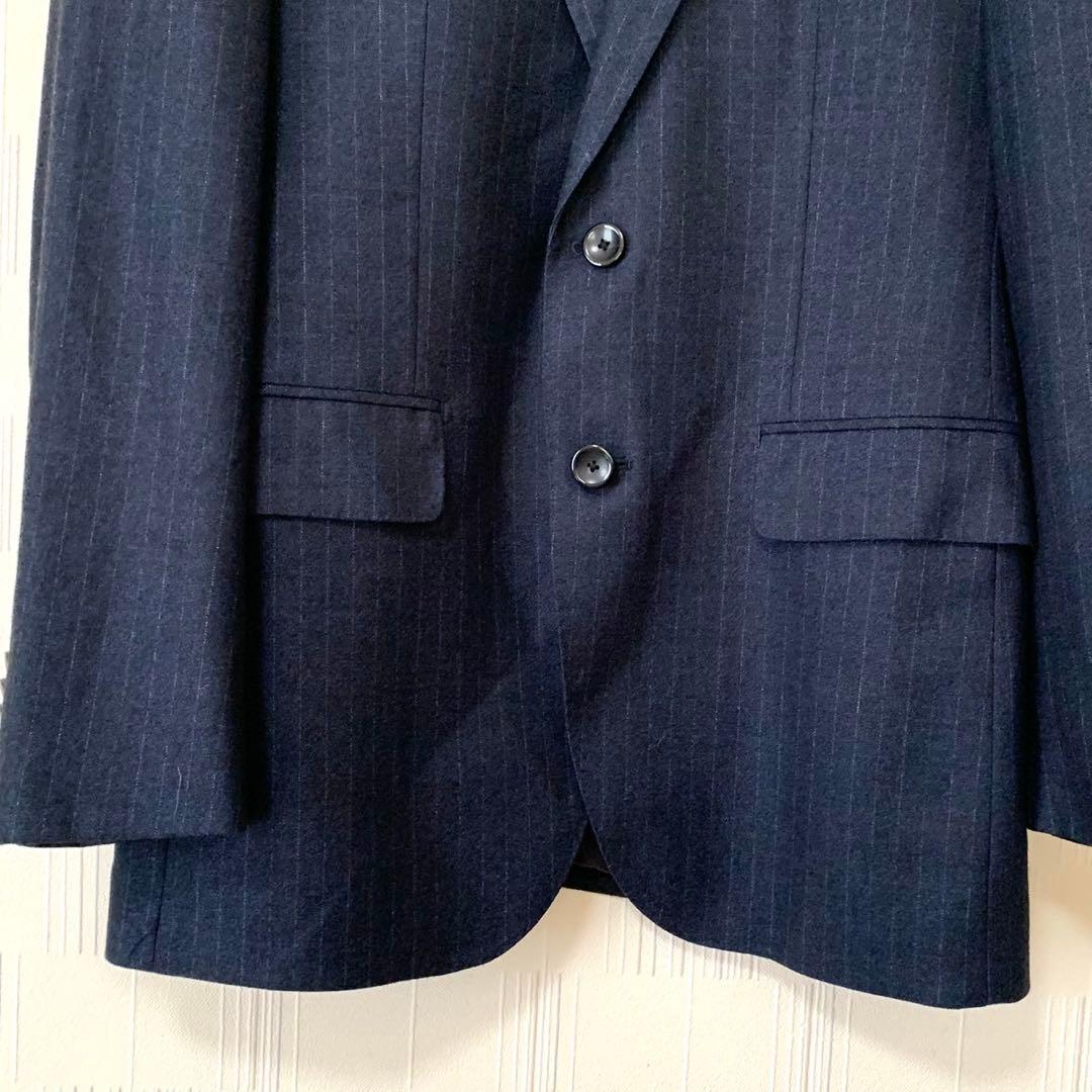 HILTON COLOMBO スーパー130'S セットアップ スーツ 上下　紺