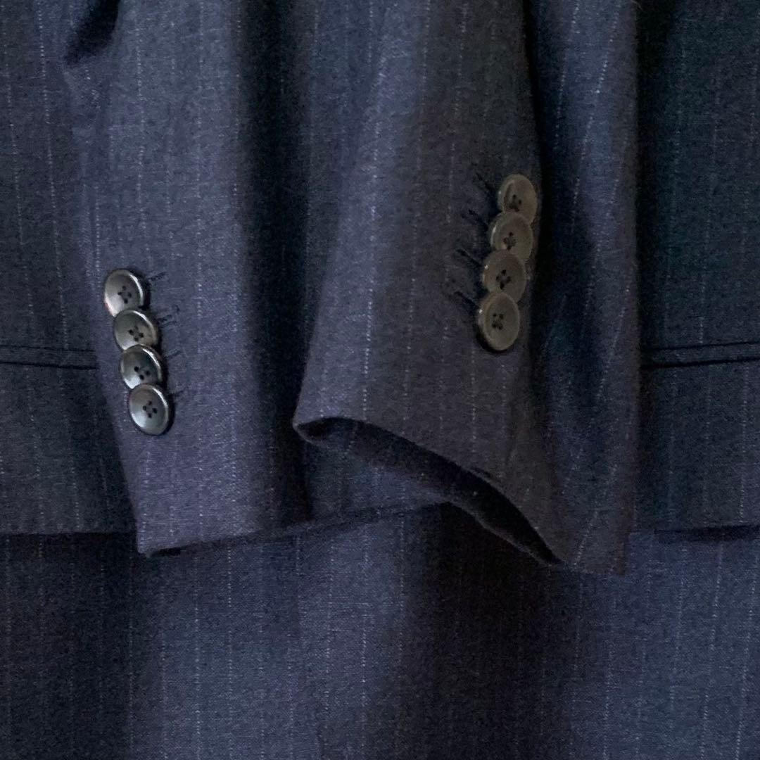 HILTON COLOMBO スーパー130'S セットアップ スーツ 上下　紺